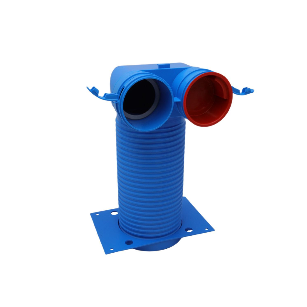 curva 90º p/grelhas 125 2x75/125