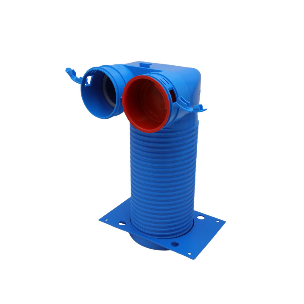 curva 90º p/grelhas 125 2x75/125
